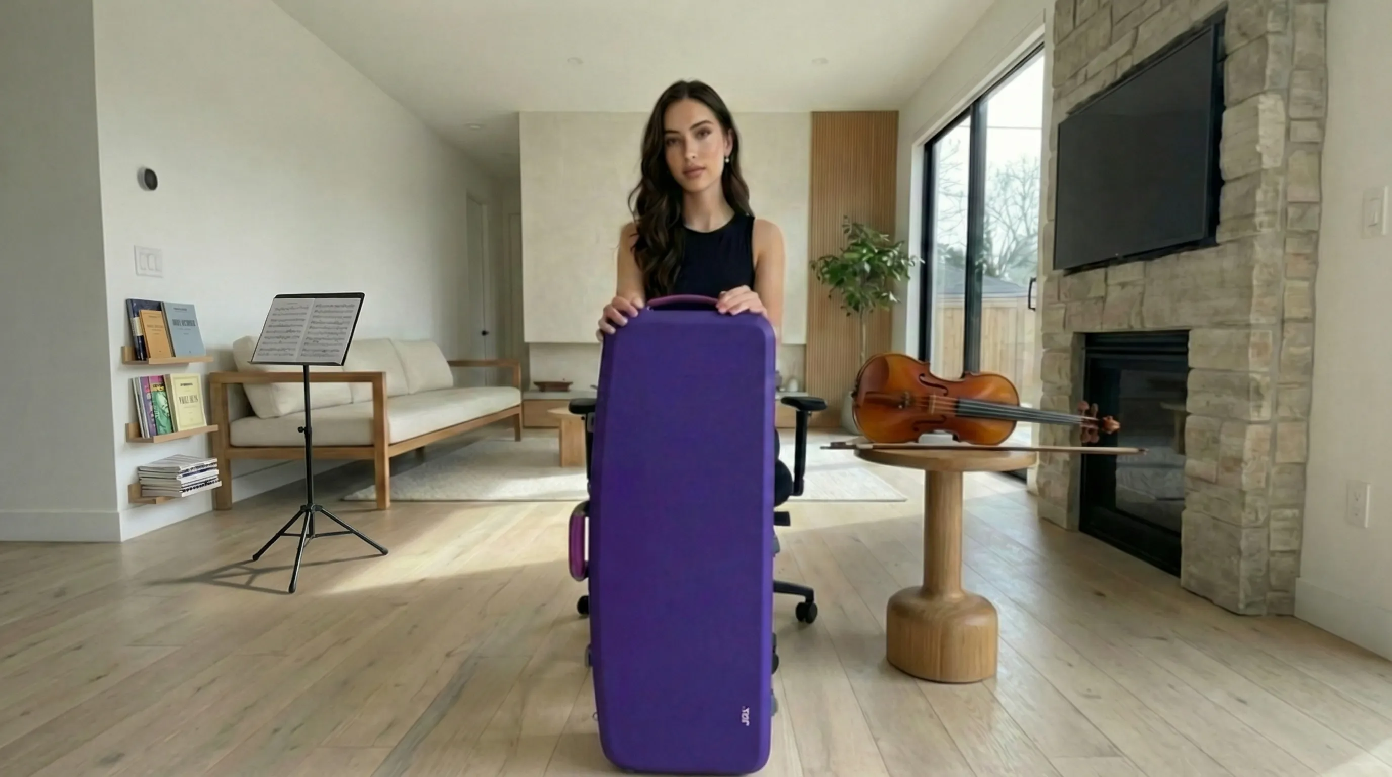 JML viola case in a modern home
